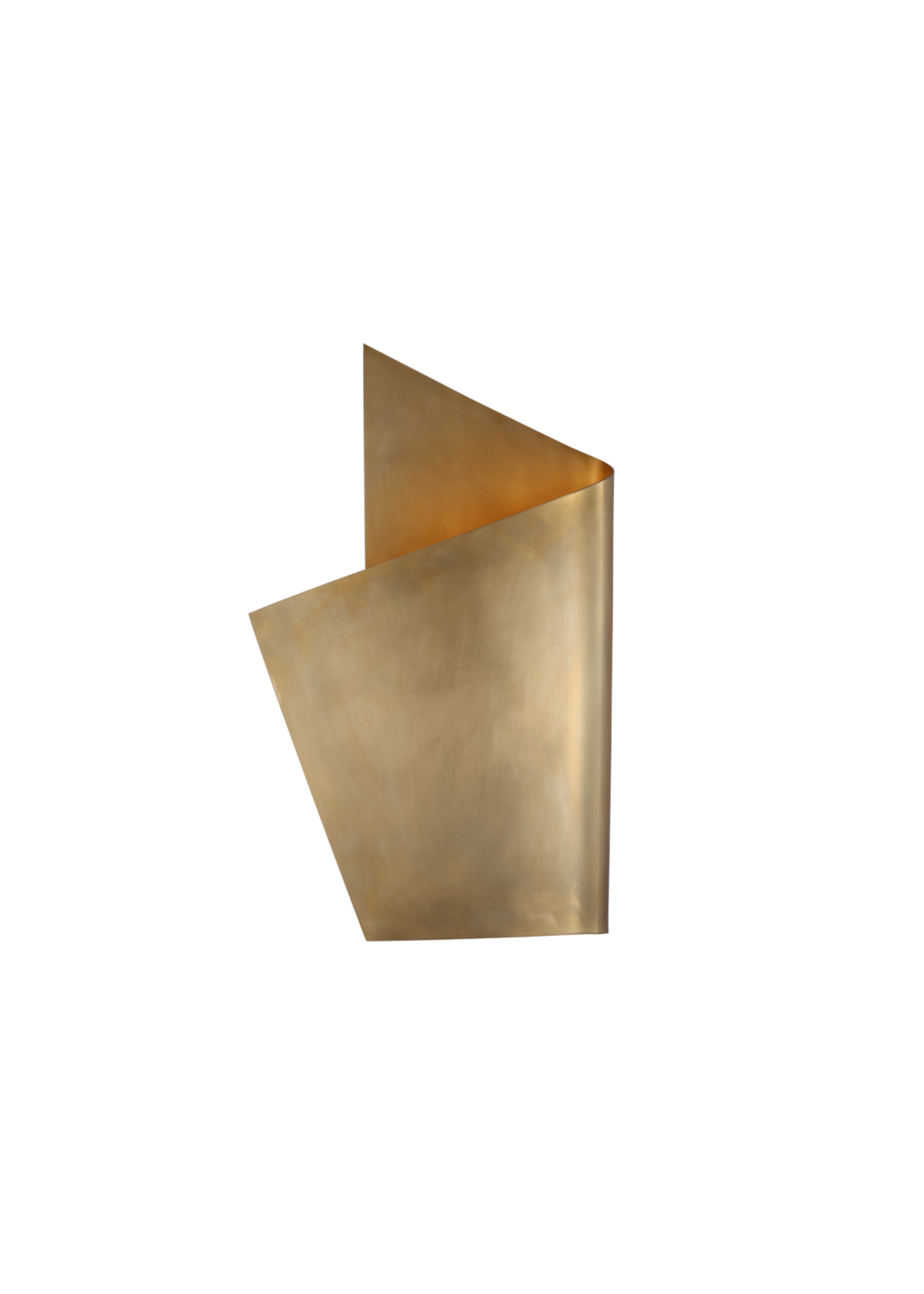 Visual Comfort & Co. Piel Left Wrapped Sconce Antique Brass