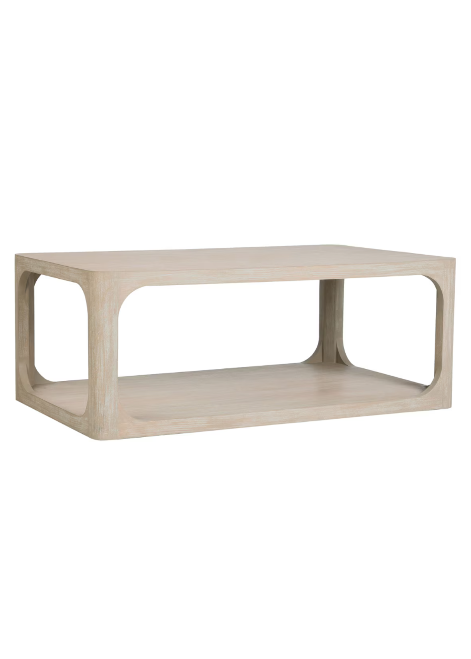 Jeffan Archie 47" Coffee Table- Brushed White