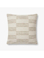 Loloi JAY PAL0026 Ivory / Sand 22x22 Decorative Pillow