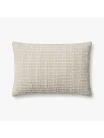 Loloi PJS0017 Beige / Ivory 16x26 Decorative Pillow