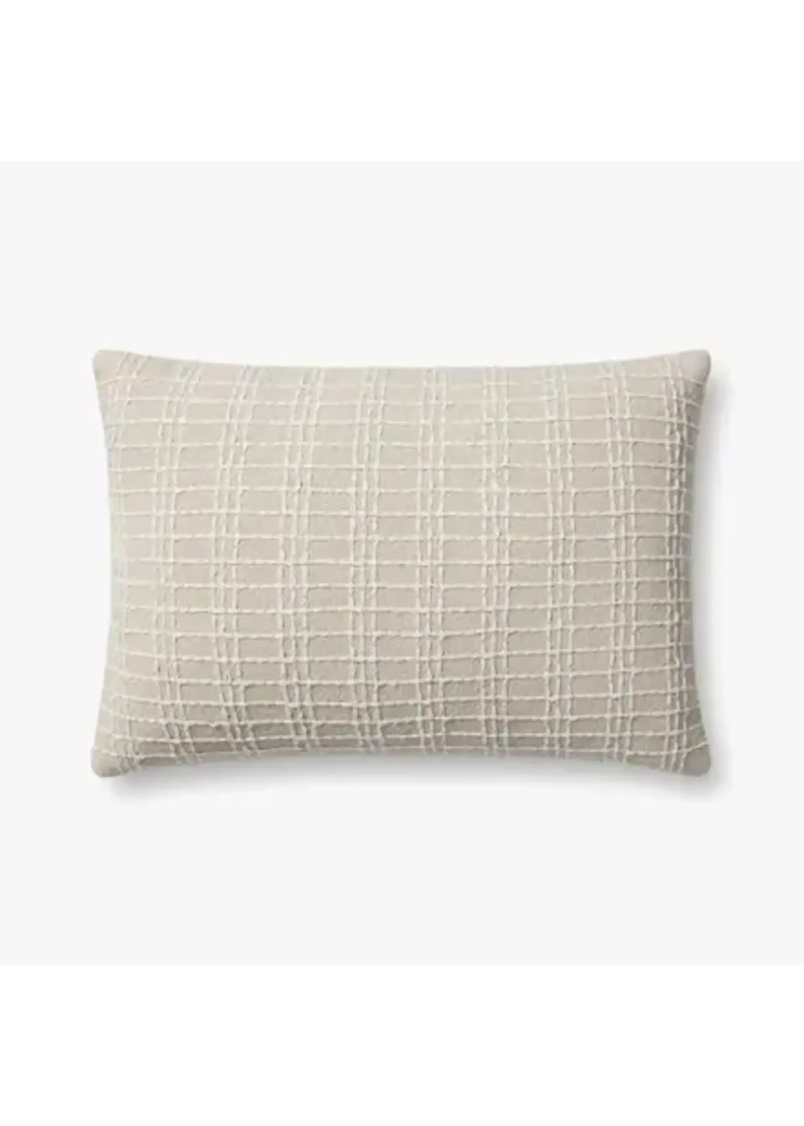 Loloi PJS0017 Beige / Ivory 16x26 Decorative Pillow