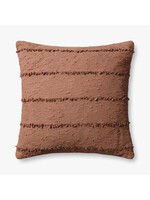 Loloi PLL0191 Rustic Brown 26x26 Decorative Pillow