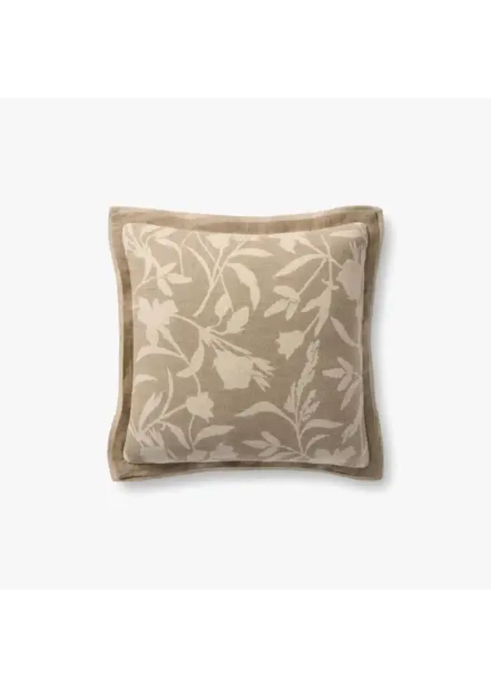 Loloi PLL0205 Natural 18x18 Decorative Pillow