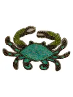 Karma Crab Beaded Ornament Blue