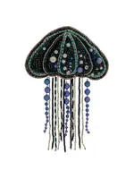Karma Jellyfish Beaded Ornament Blue