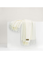 Lands Downunder International, Ltd. Italian Herringbone Throw Ecru