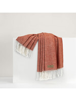Lands Downunder International, Ltd. Italian Herringbone Throw Spicy Orange