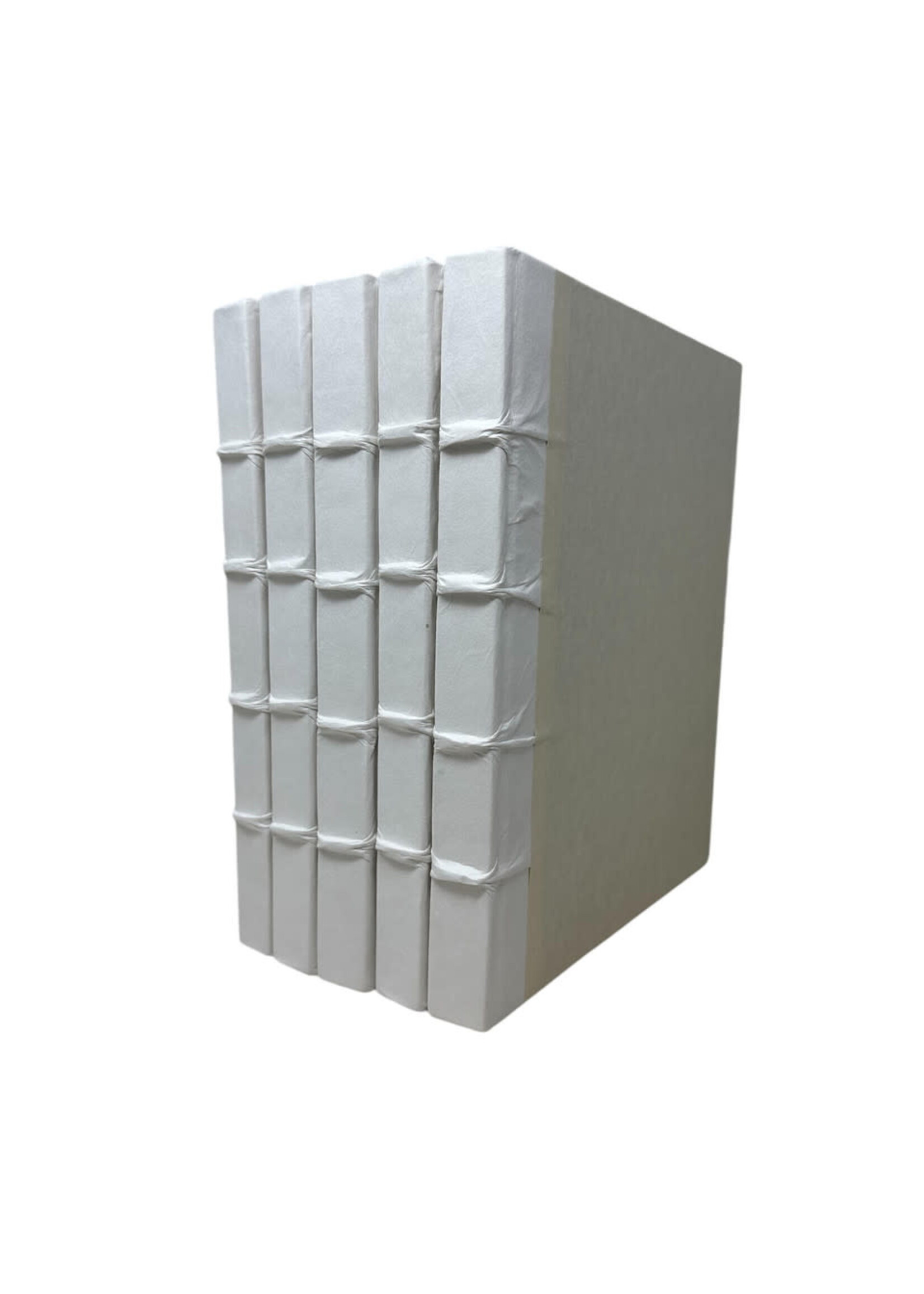 E. Lawrence, LTD Raised Bands White Parchment/Off-White Cover 12"-14" Single Book