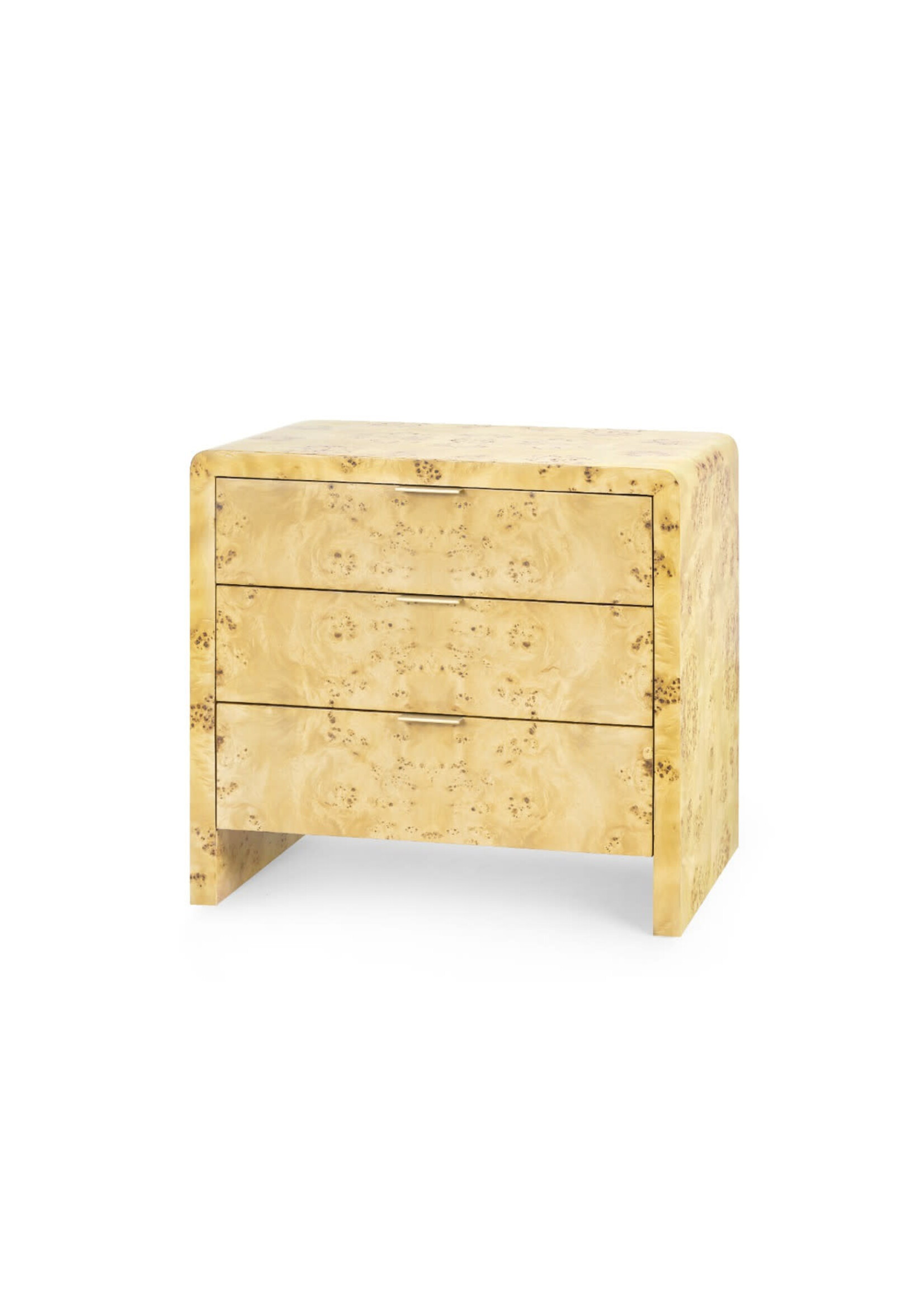 Bungalow Five/Villa and House Emil 3-Drawer Side Table, Burl