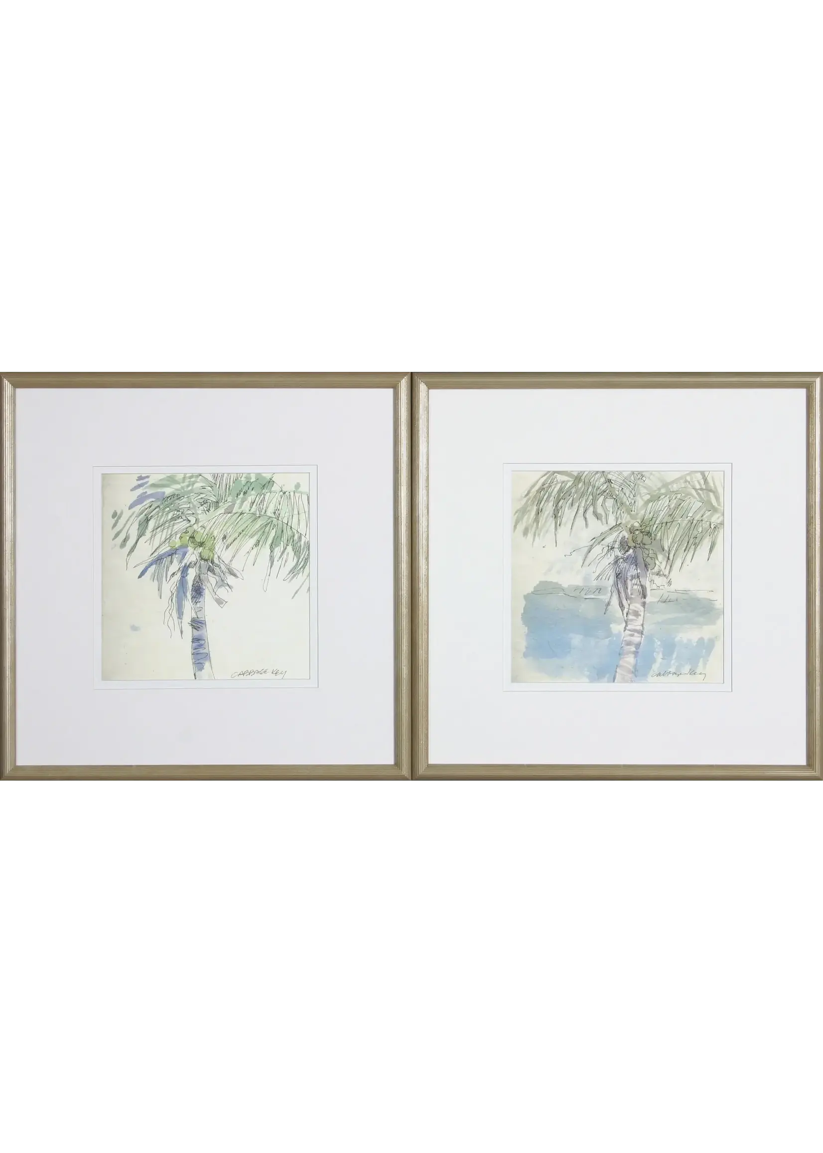 Shadow Catchers Cabbage Key, Pair  19x19