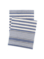 Annie Selke Rugby Stripe Throw, Denim
