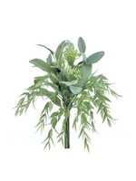 Select Artificials Lamb's Ear & fliage Mixed Bundle 18", Green