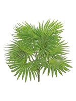 Select Artificials Natural-Touch Fountain Palm Plant x10, 17", Green