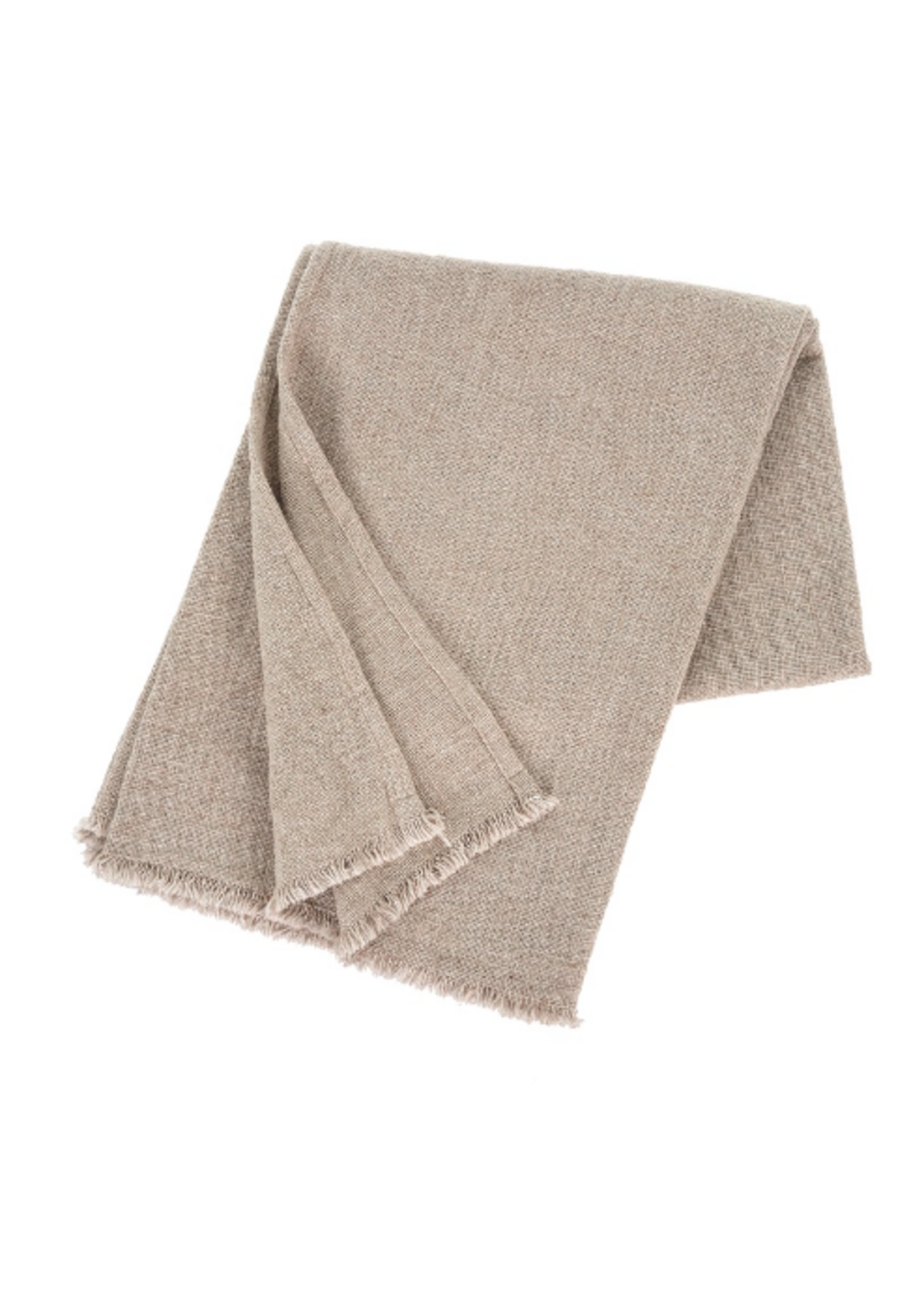 Selena Linen End of Bed Blanket, Blush