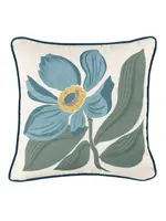 Lacefield Callaway Cypress UV Velvet Piped Edge & Back 22x22 Outdoor Pillow