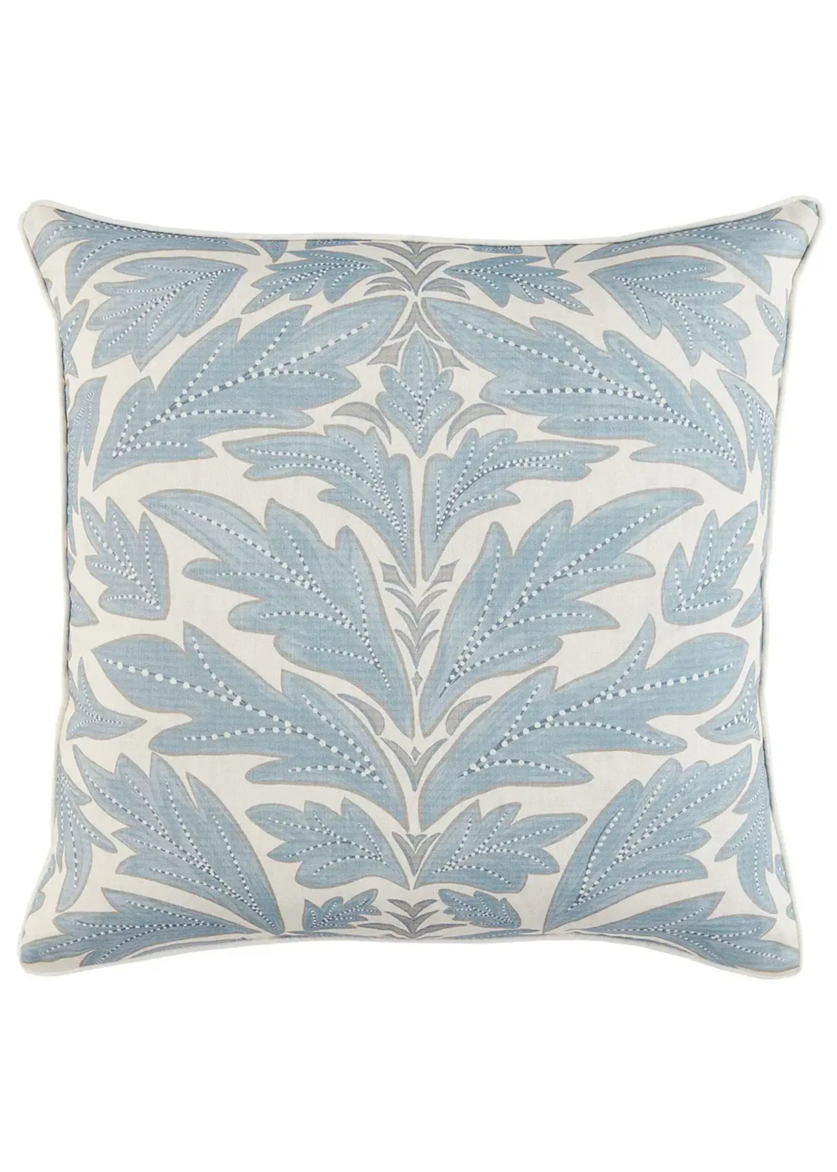 Lacefield Sable Mist w/ Pipe Edge 22x22 Decorative Pillow