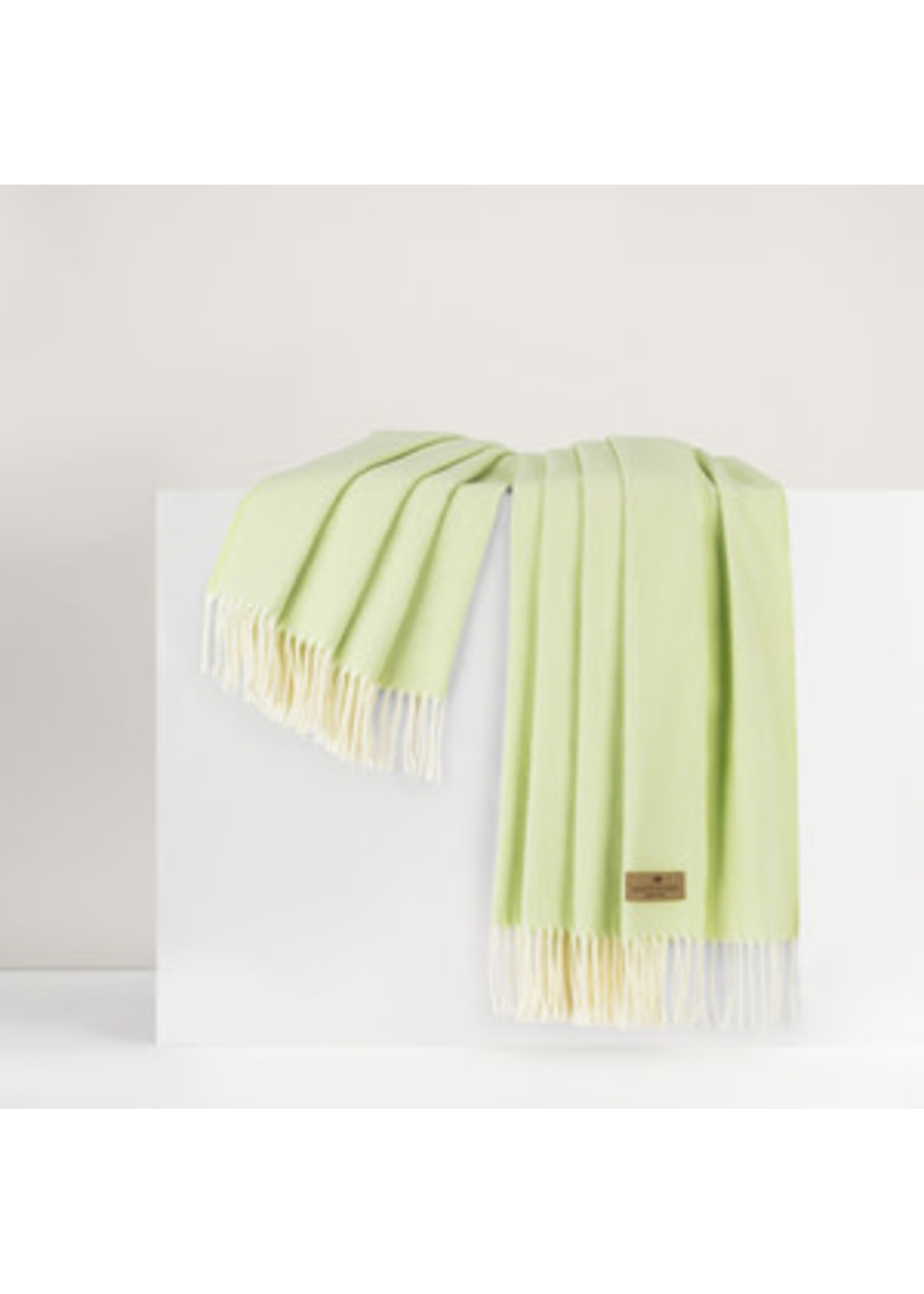 Lands Downunder International, Ltd. Key Lime Italian Herringbone Throw