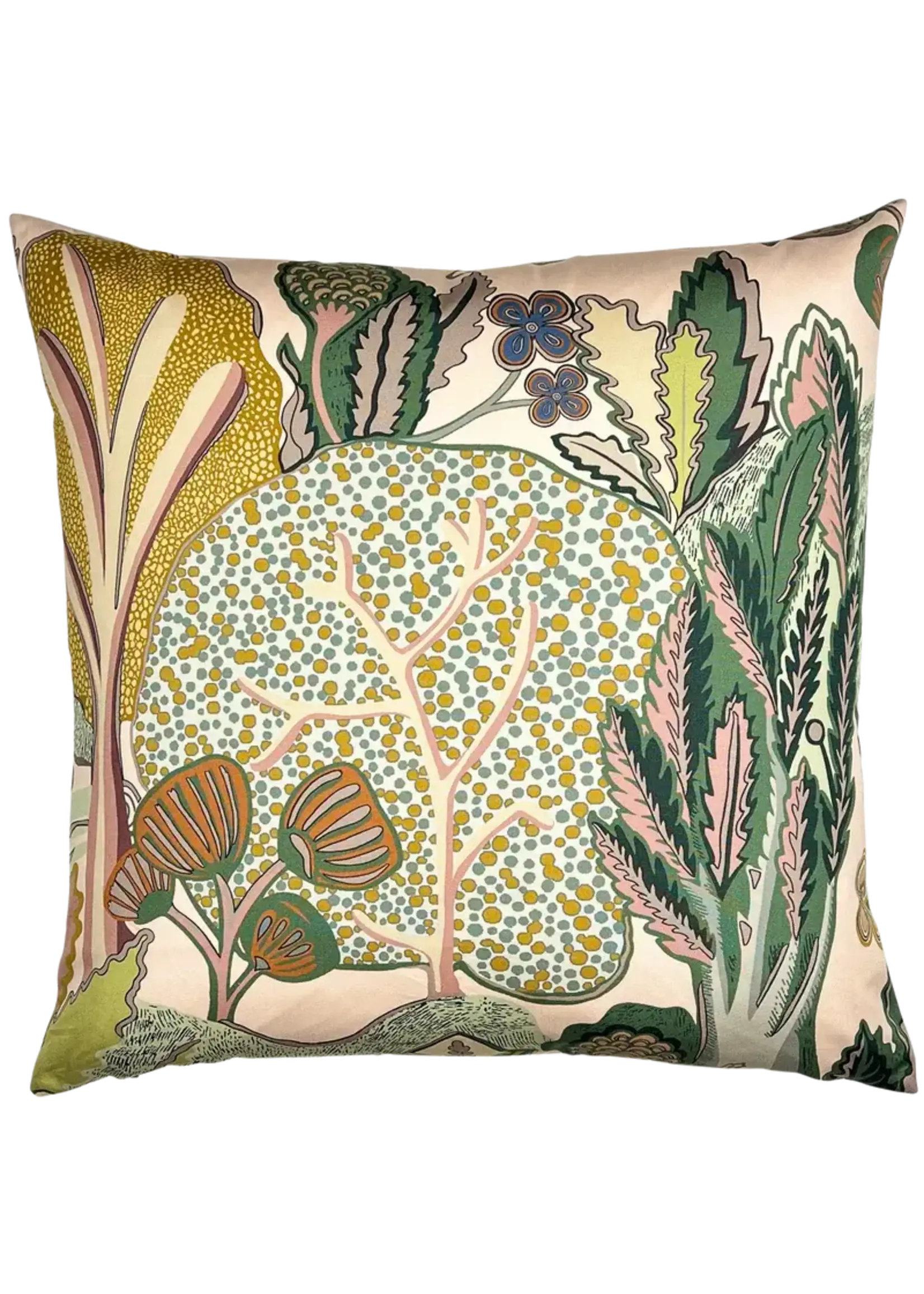 Piper Collection Elodie 22x22 Pillow, Apricot/Ginger