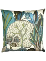 Piper Collection Elodie 22x22 Pillow, Sage/Beige