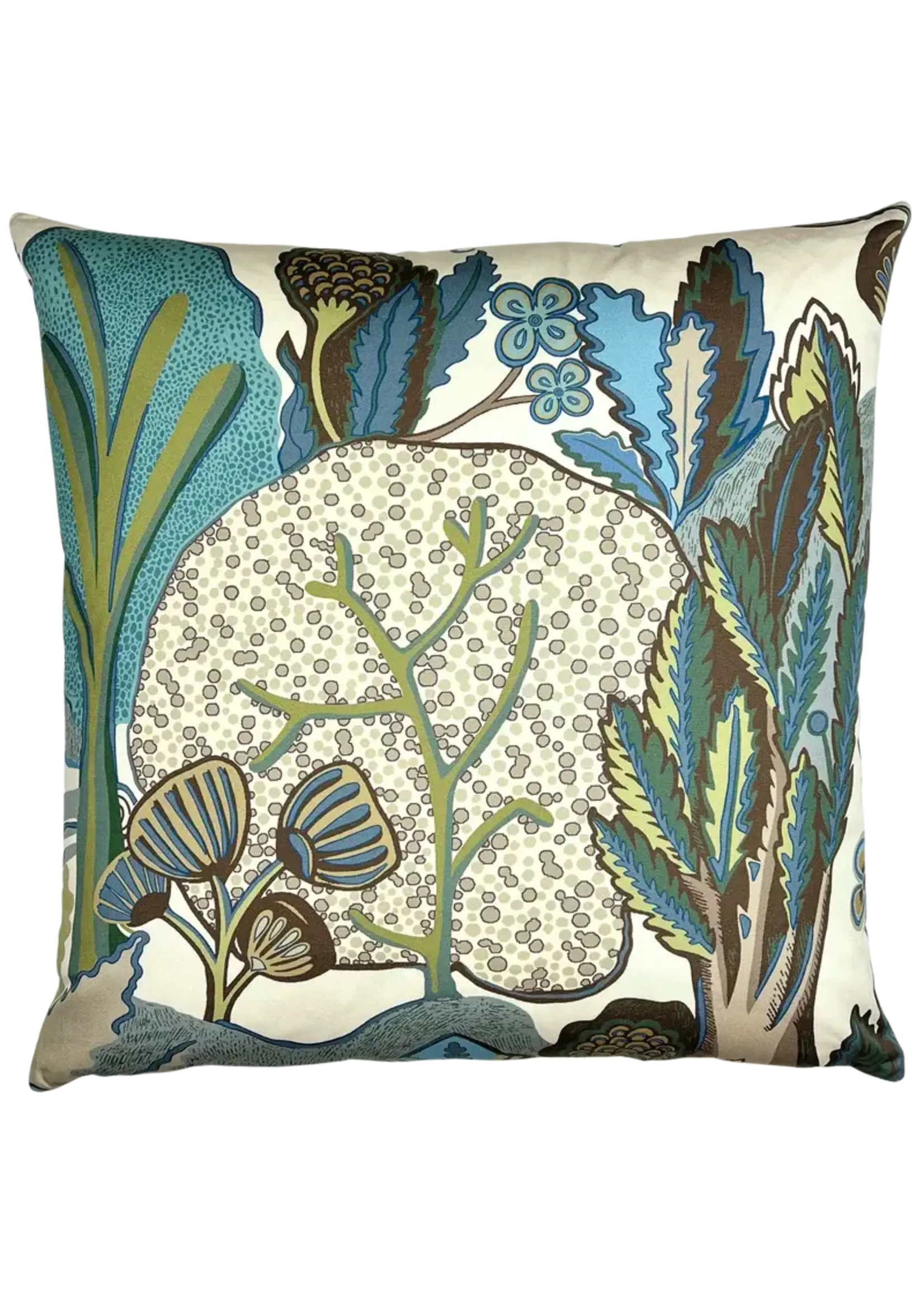 Piper Collection Elodie 22x22 Pillow, Sage/Beige