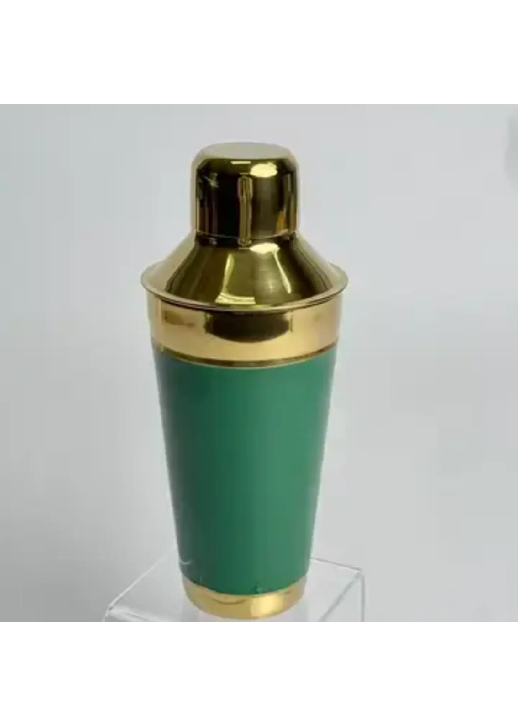 India Handicrafts Inc. Hand Painted Cocktail Shaker - Green