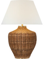 Visual Comfort & Co. Evie Large Table Lamp, Natural Wicker