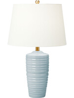 Visual Comfort & Co. Waveland Table Lamp, Frosted Anglia