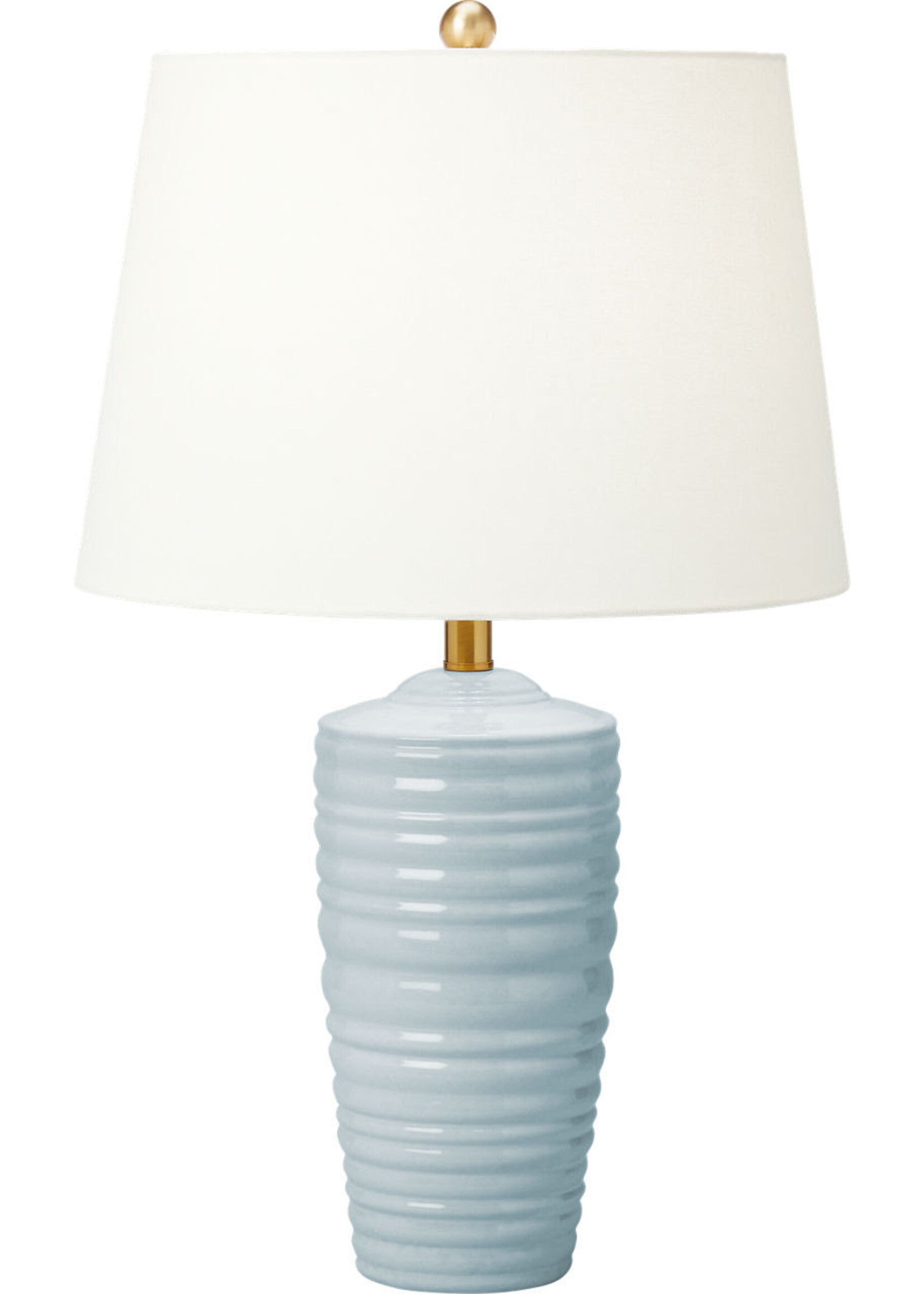 Visual Comfort & Co. Waveland Table Lamp, Frosted Anglia