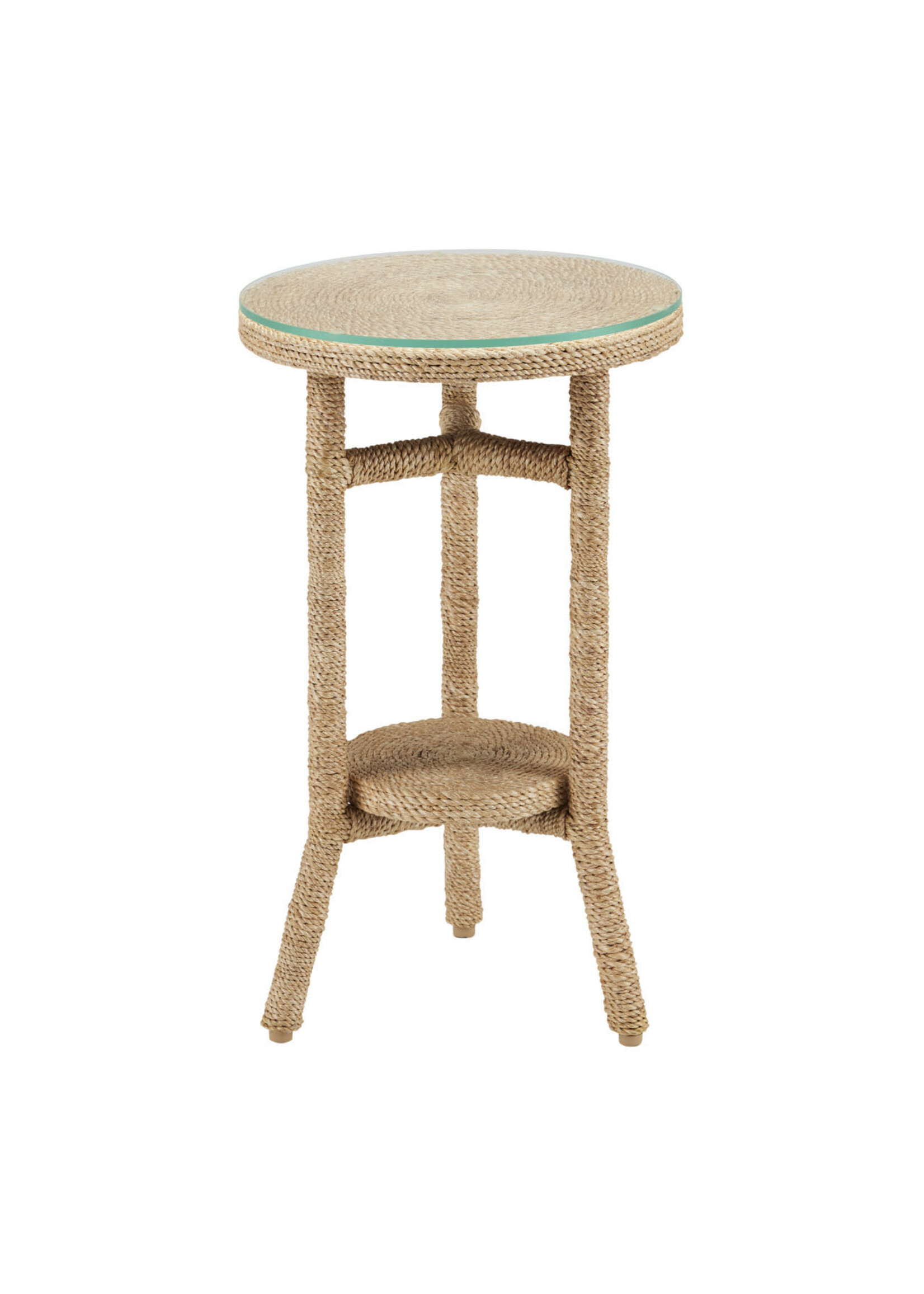 Currey & Company Limay Rope Drinks Table
