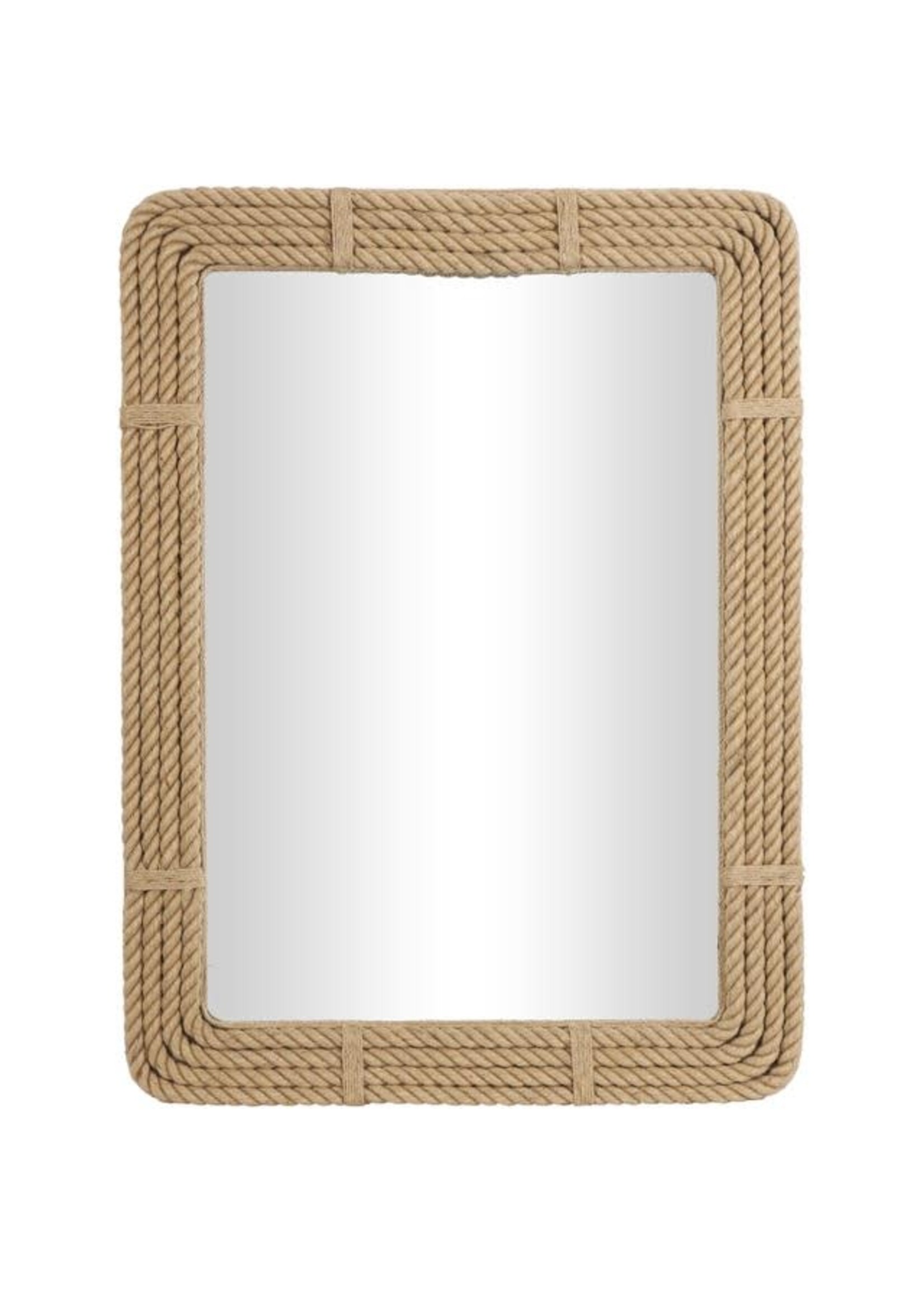 UMA Enterprises Brown Jute Rope Mirror
