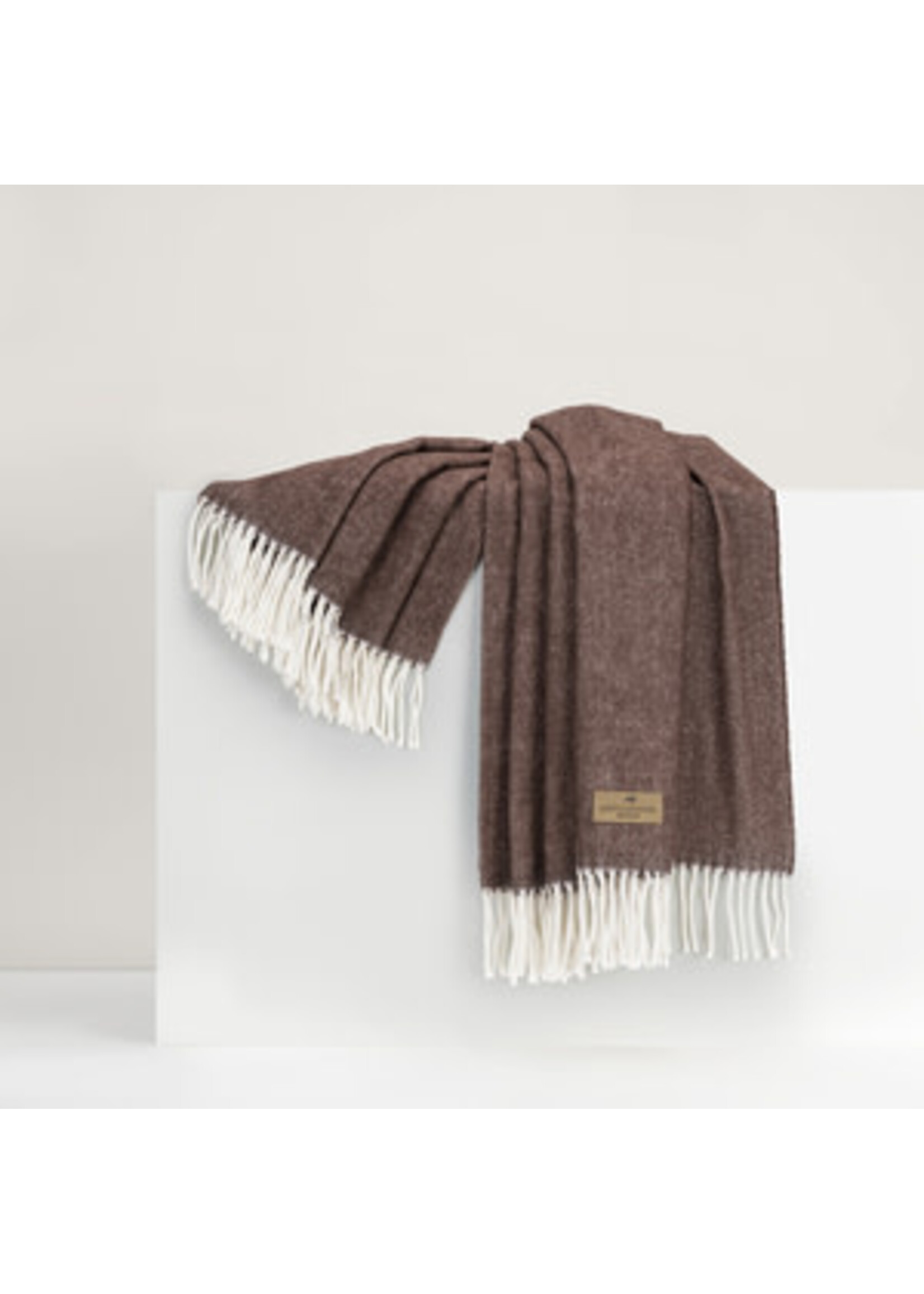 Lands Downunder International, Ltd. Chocolate Italian Herringbone Throw