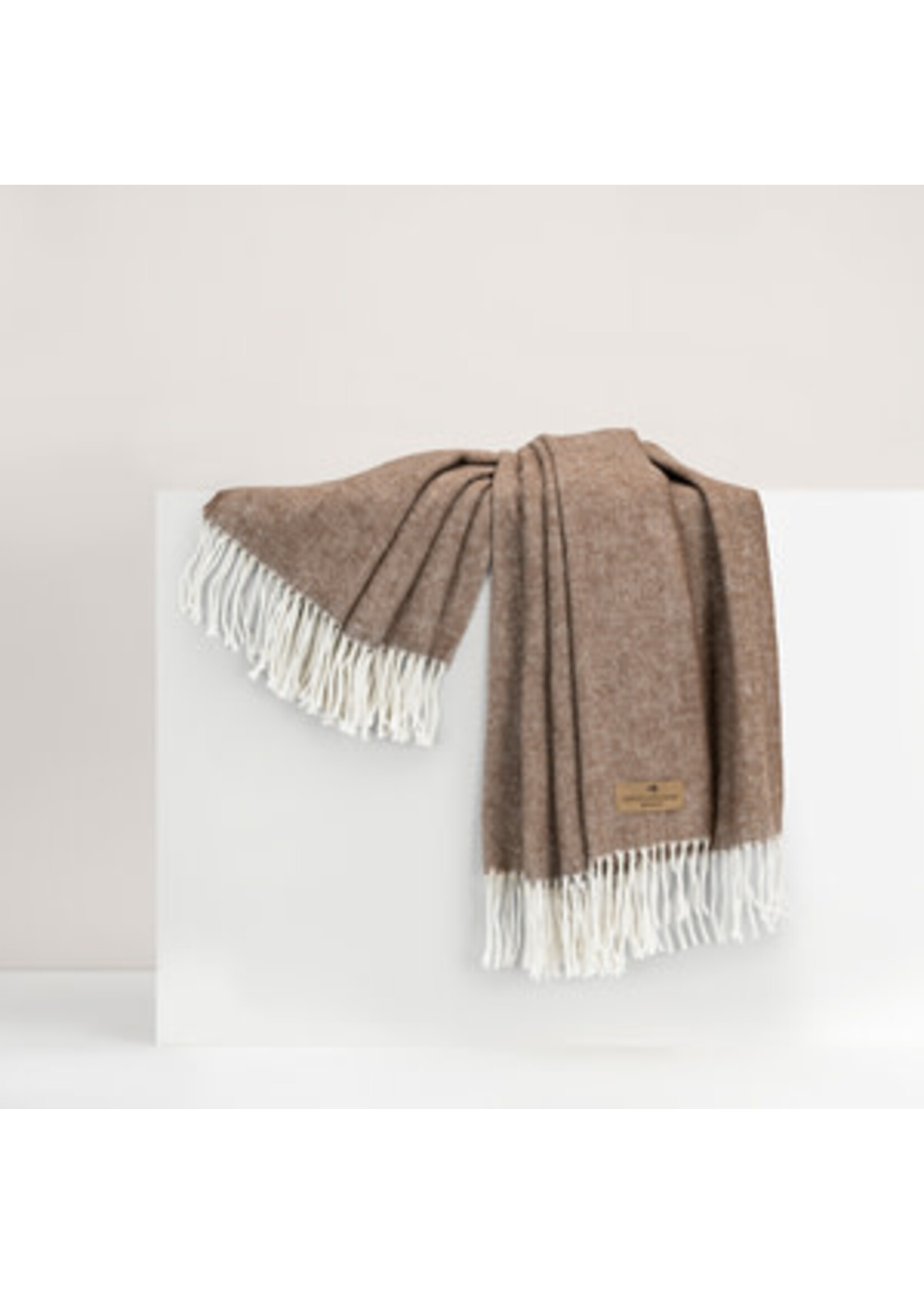 Lands Downunder International, Ltd. Cocoa Italian Herringbone Throw