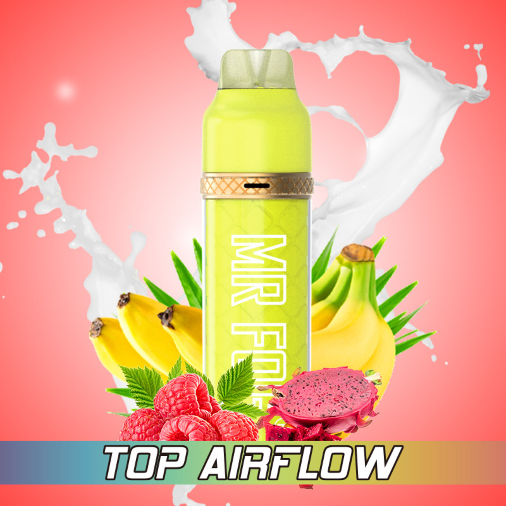 MR FOG MFA21 - MR FOG MAX AIR 2500 PUFFS - Banana Raspberry Dragon Fruit