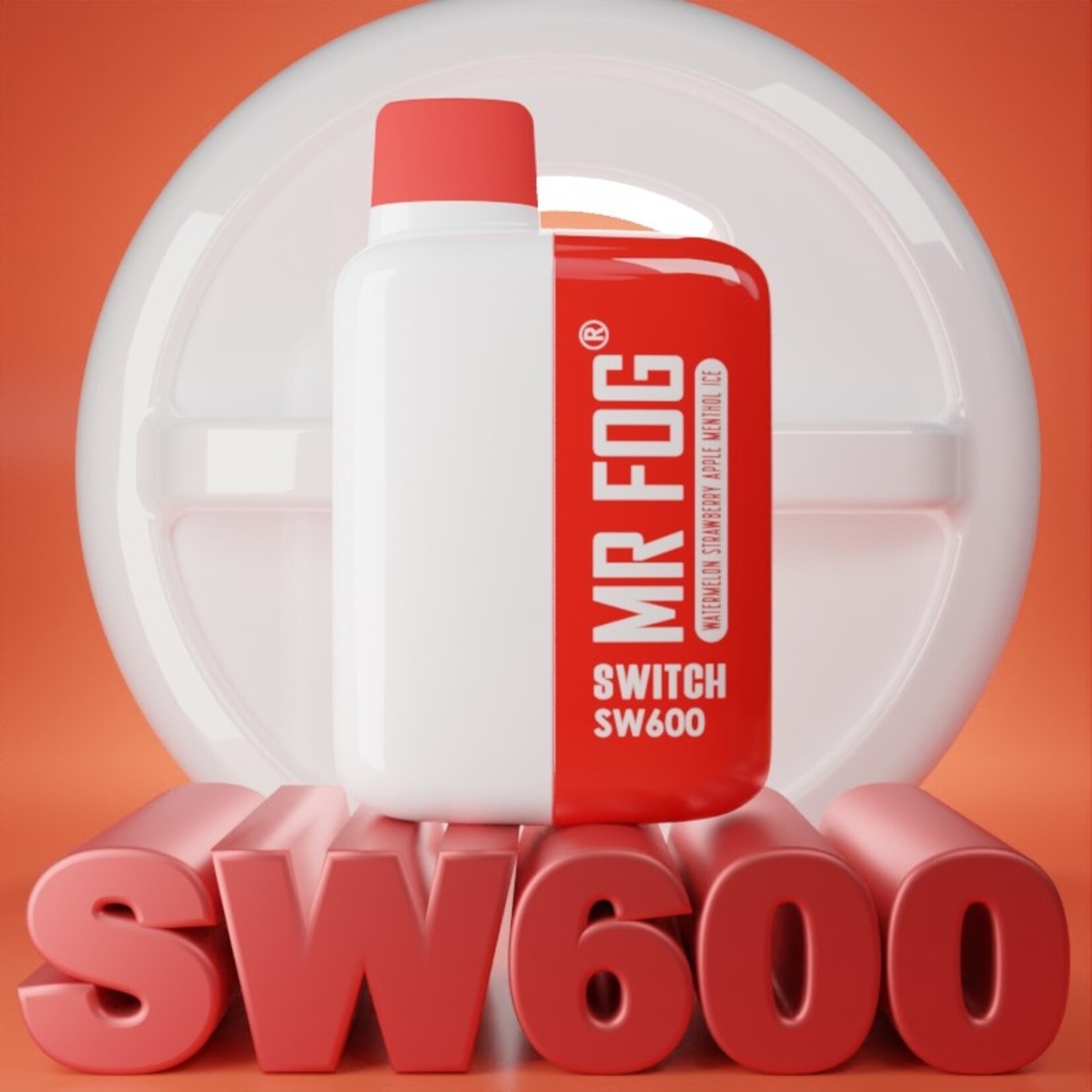 MR FOG SWM08 - MR FOG SW600 Watermelon Strawberry Apple Menthol Ice