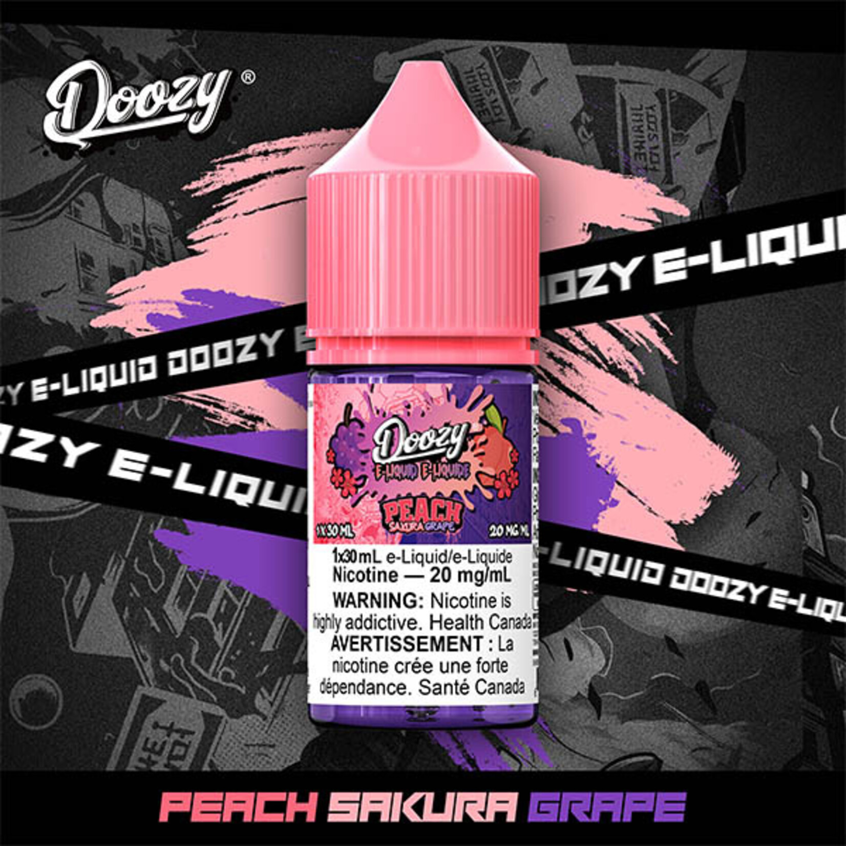 DOOZY DZE02 - DOOZY Peach Sakura Grape E-liquid - 30ml