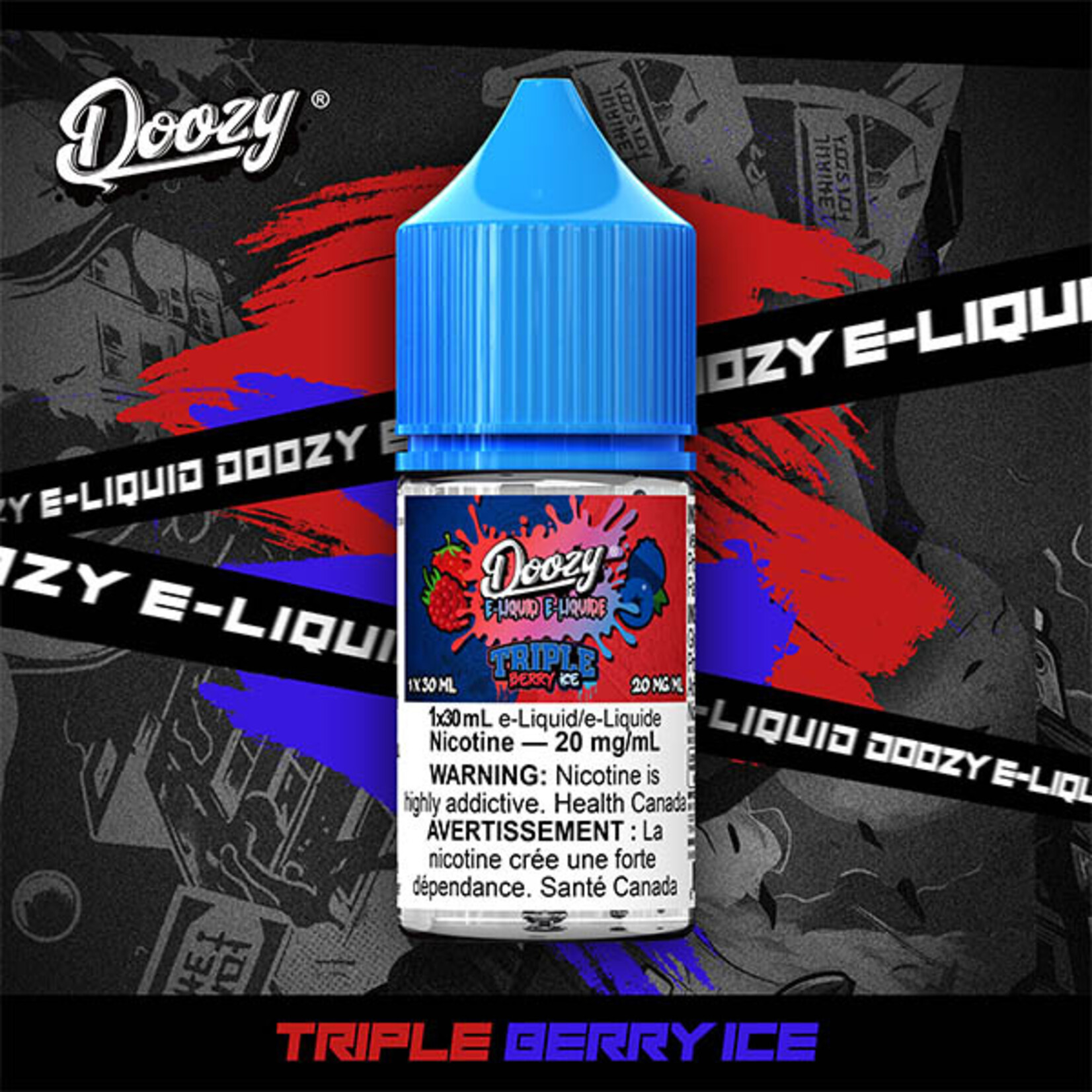 DOOZY DZE06 - DOOZY Triple Berry Ice E-liquid - 30ml Salt