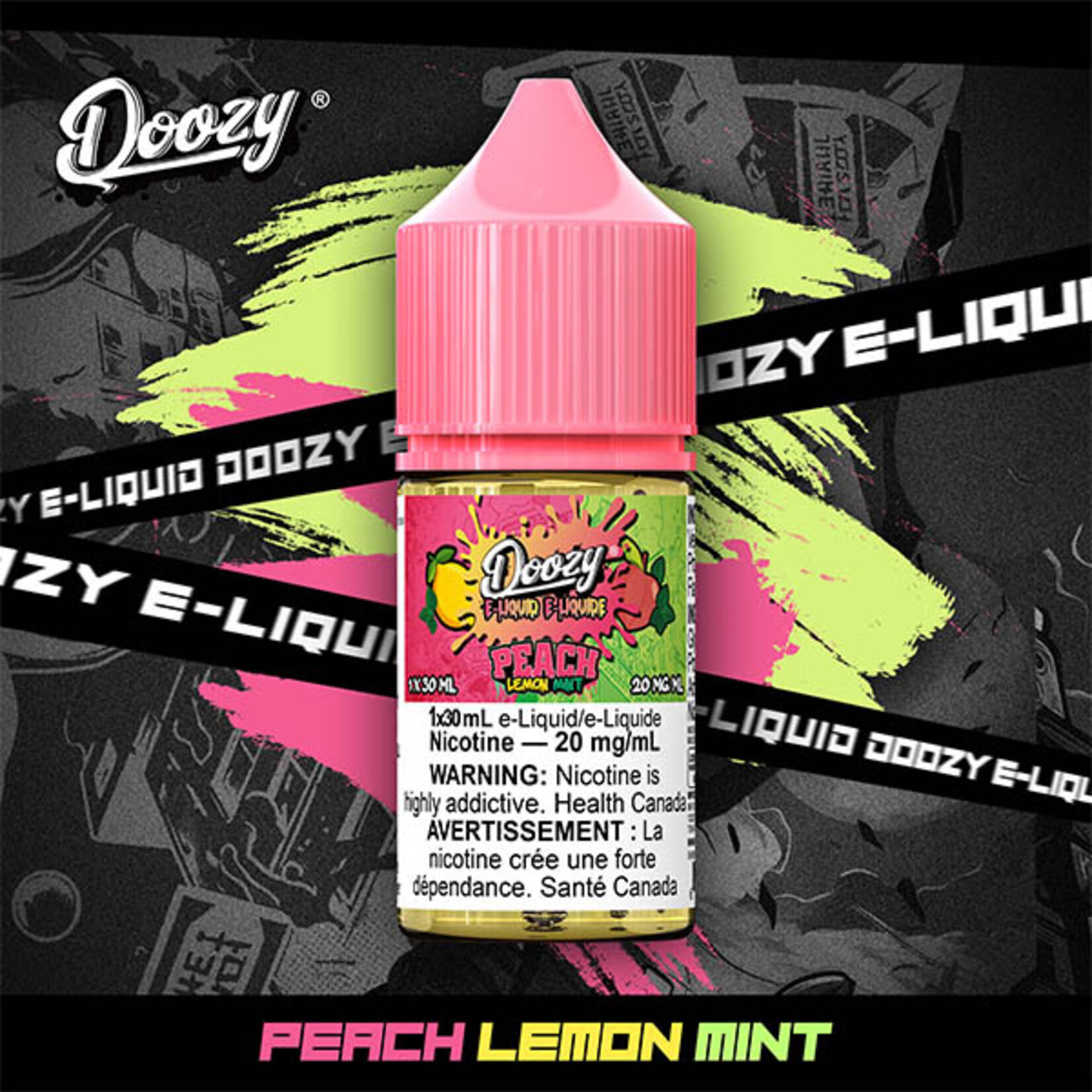 DOOZY DZE14 - DOOZY Peach Lemon Mint E-liquid - 30ml Salt