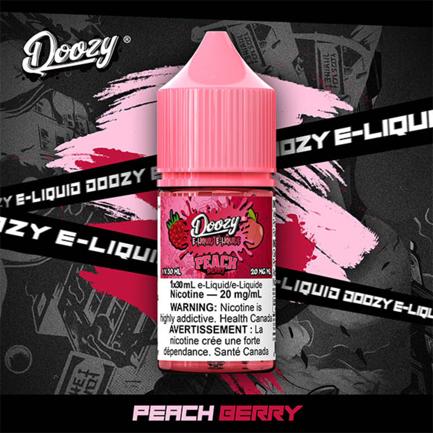 DOOZY DZE15 - DOOZY Peach Berry E-liquid - 30ml Salt