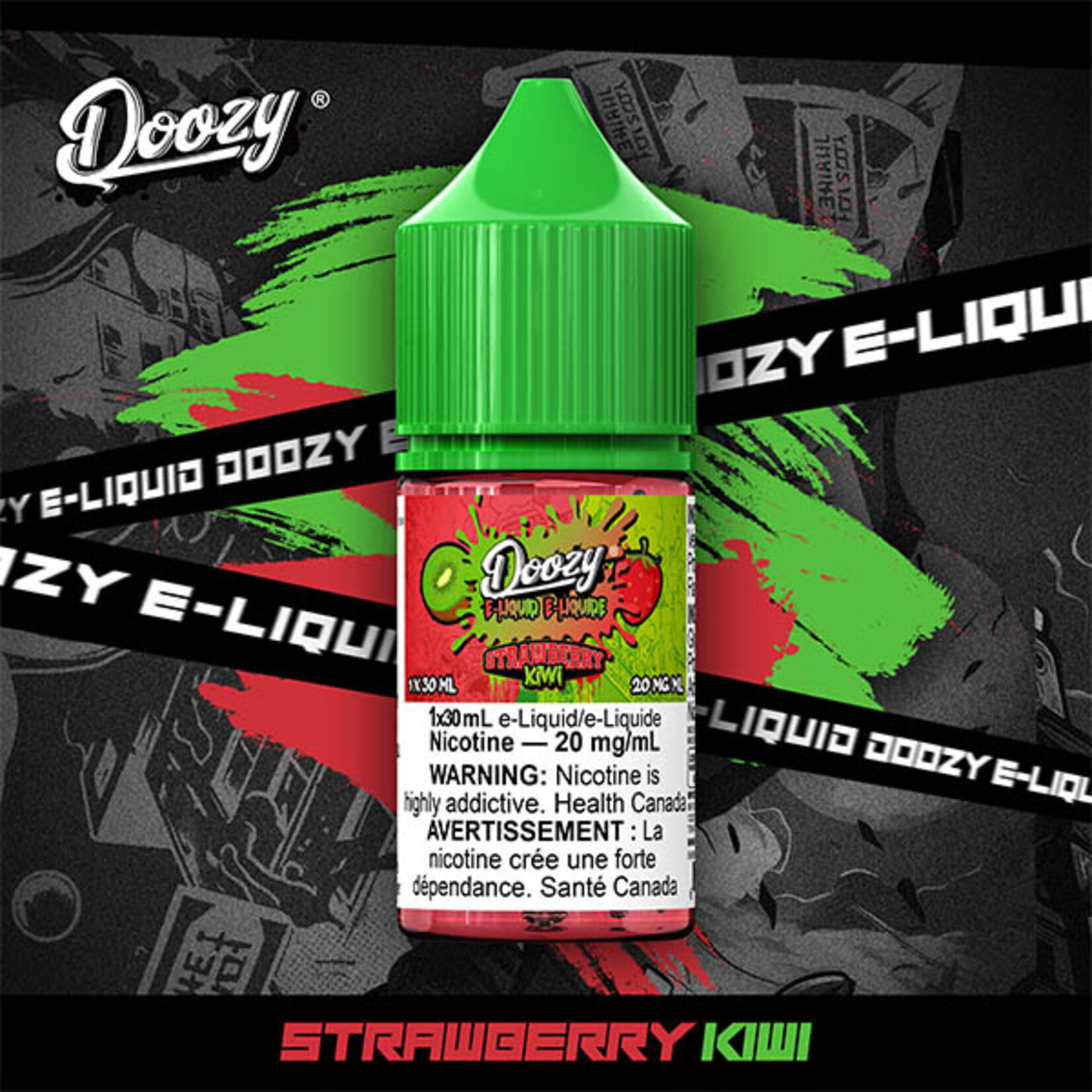 DOOZY DZE23 - DOOZY Strawberry Kiwi E-liquid - 30ml Salt