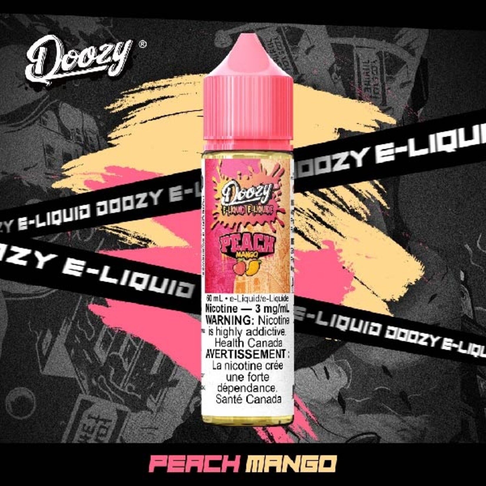 DOOZY DZE01 - DOOZY Peach Mango E-liquid - 60ml Freebase