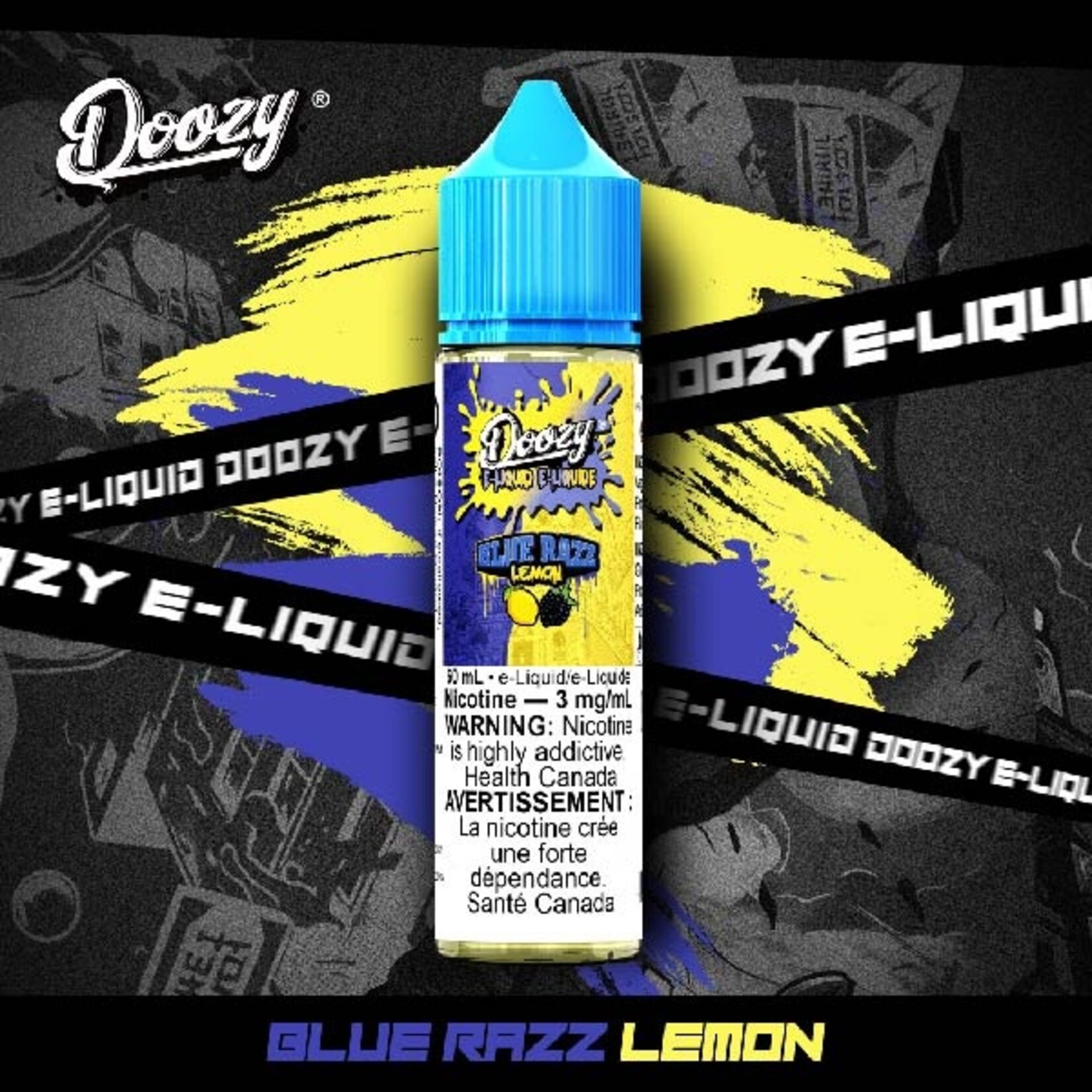 DOOZY DZE11 - DOOZY Blue Razz Lemon E-liquid - 60ml Freebase