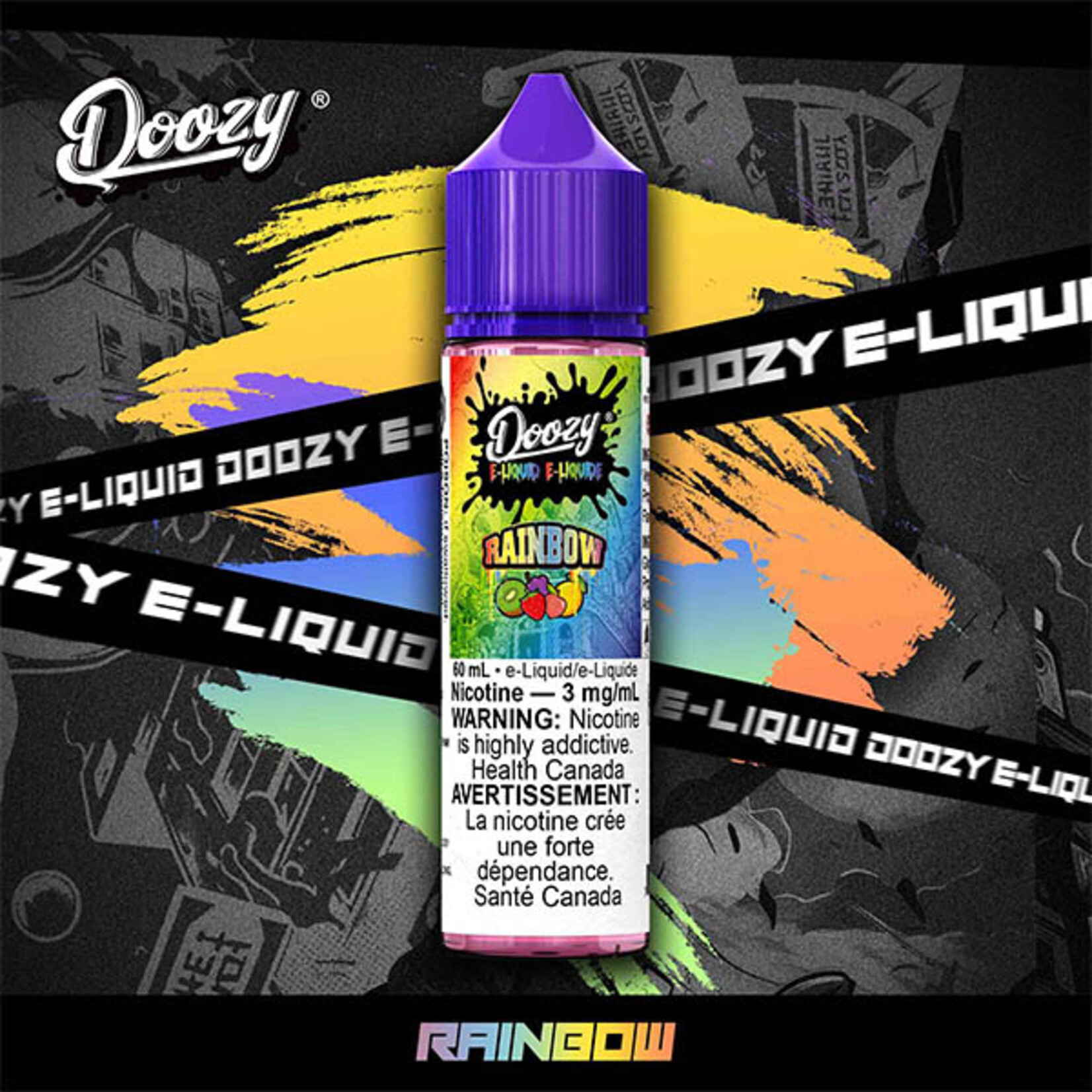 DOOZY DZE03 - DOOZY Rainbow E-liquid - 60ml Freebase