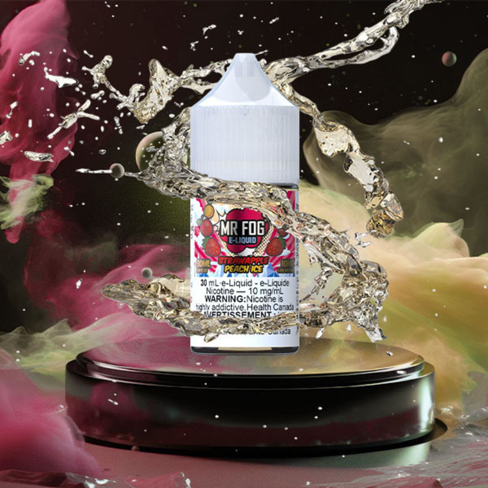 MR FOG MFE04 - MR FOG E-Liquid Strawapple Peach Ice 30ML Salt
