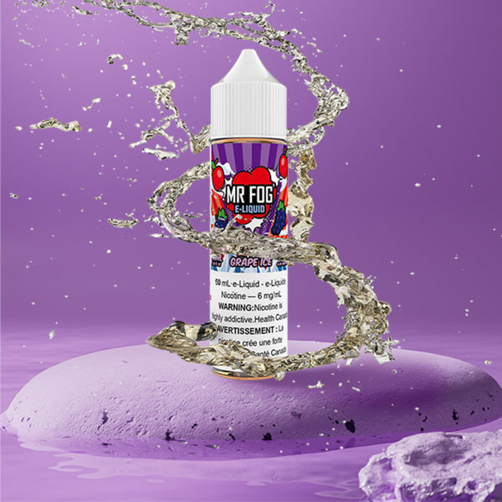 MR FOG [Original Series] MR FOG Apple Grape Ice E-liquid Free Base - 60ml