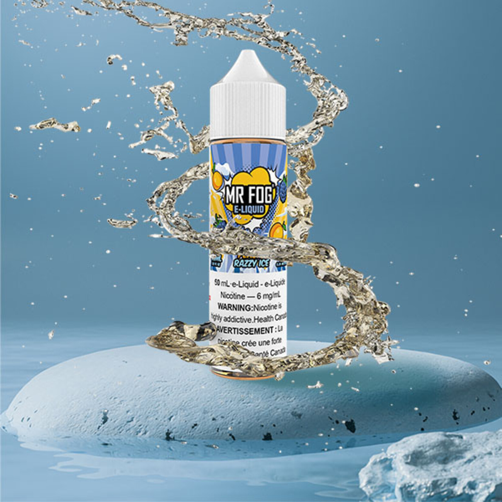 MR FOG [Original Series] MR FOG Peachy Razzy Ice E-liquid Free Base- 60ml