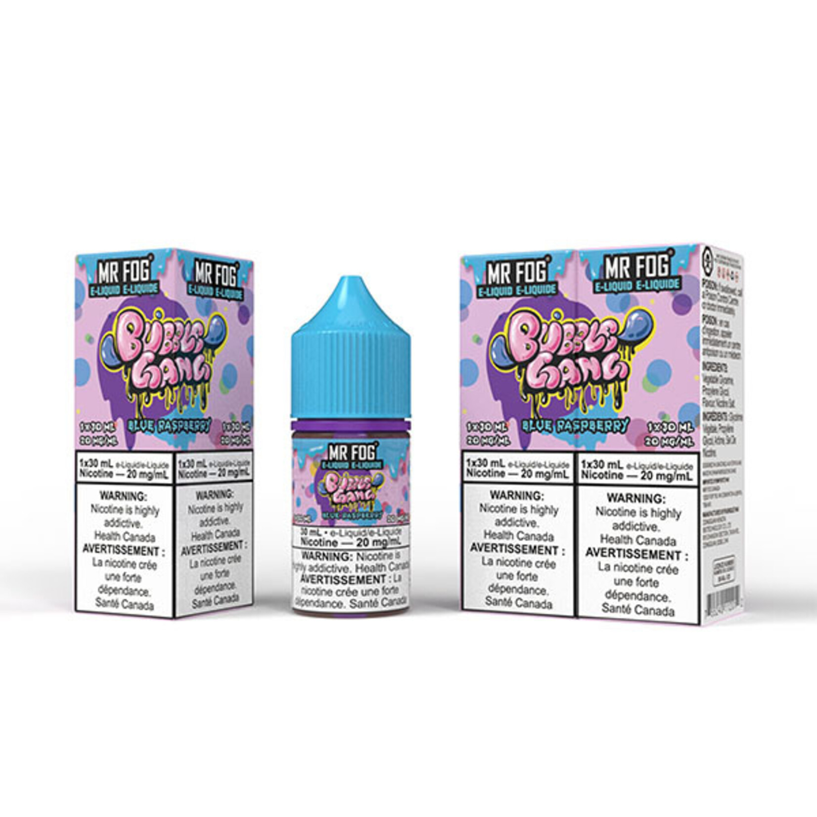 MR FOG MFEBG01 - MR FOG Bubble Gang E-Liquid Blue Raspberry 30ML Salt