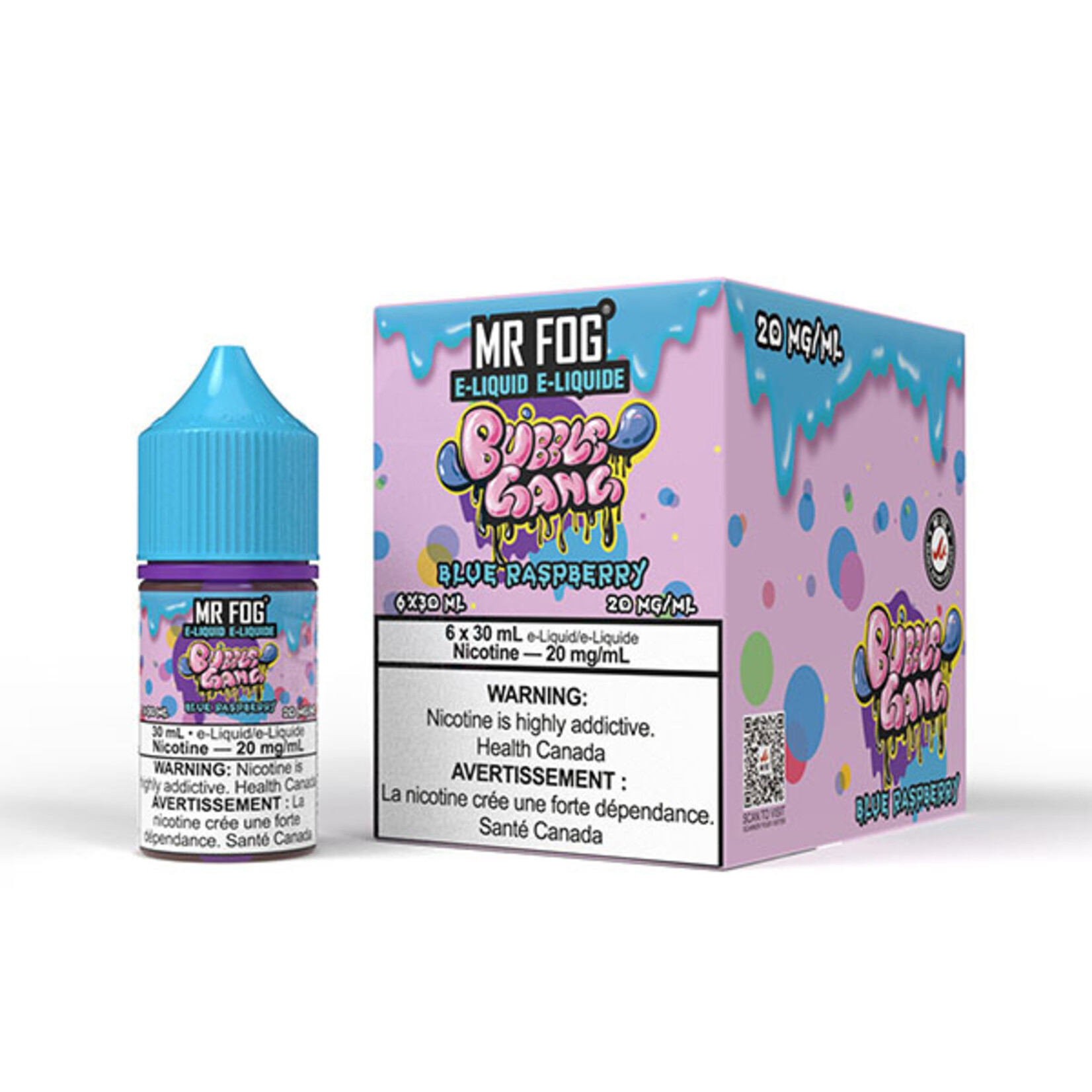 MR FOG MFEBG01 - MR FOG Bubble Gang E-Liquid Blue Raspberry 30ML Salt
