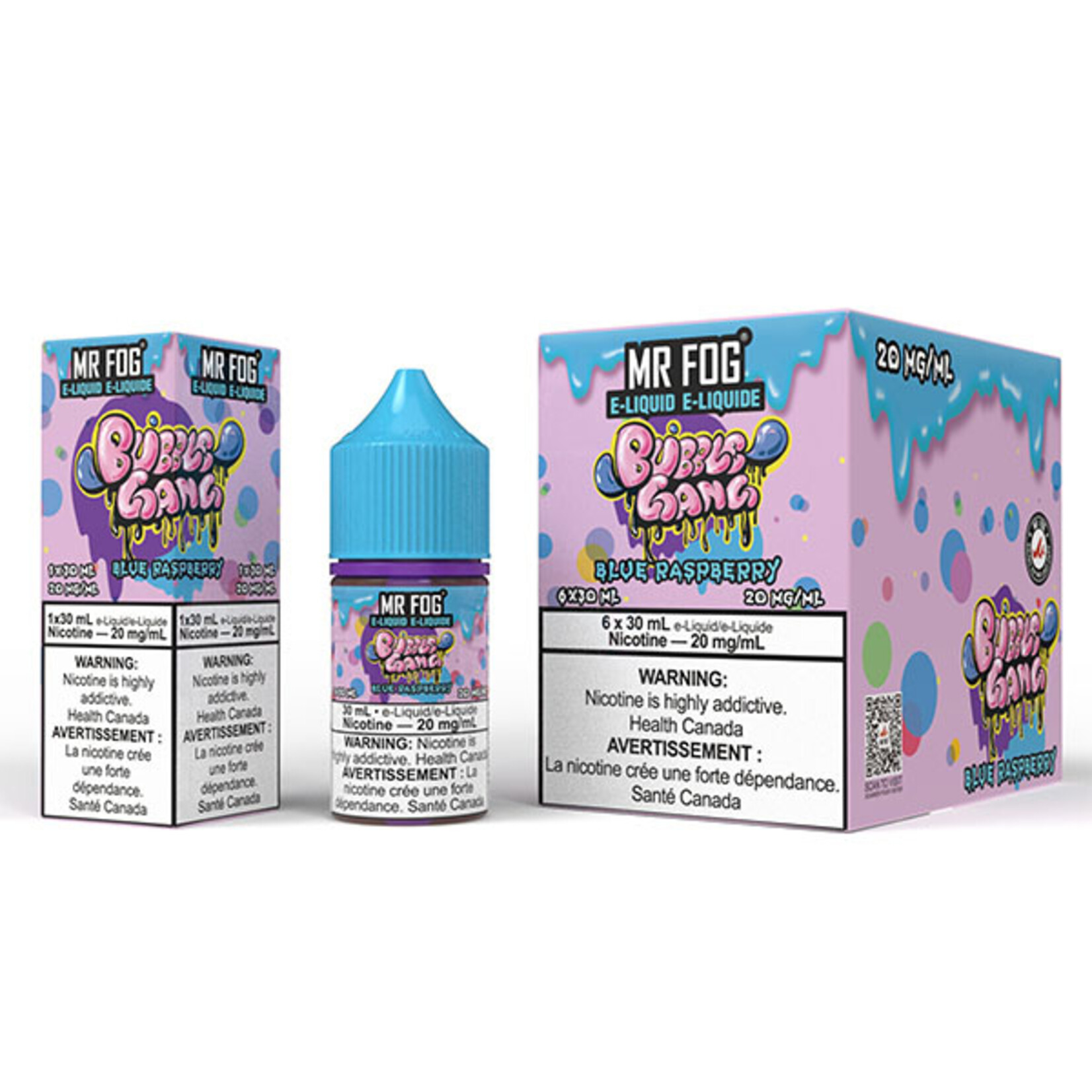MR FOG MFEBG01 - MR FOG Bubble Gang E-Liquid Blue Raspberry 30ML Salt