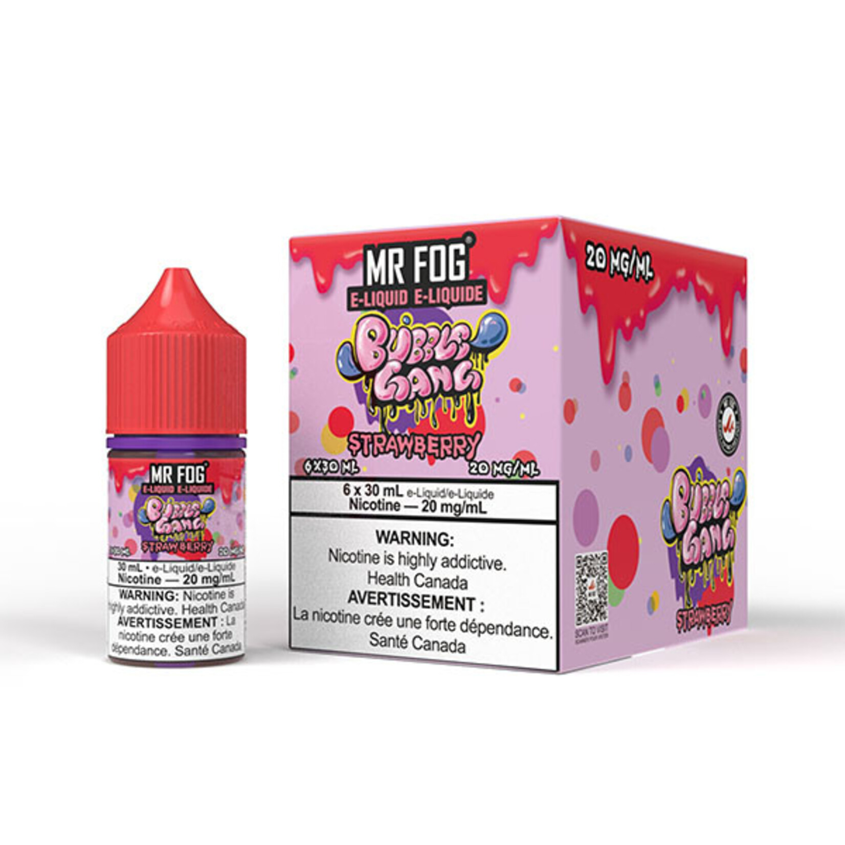 MR FOG MFEBG02 - MR FOG Bubble Gang E-Liquid Strawberry 30ML Salt