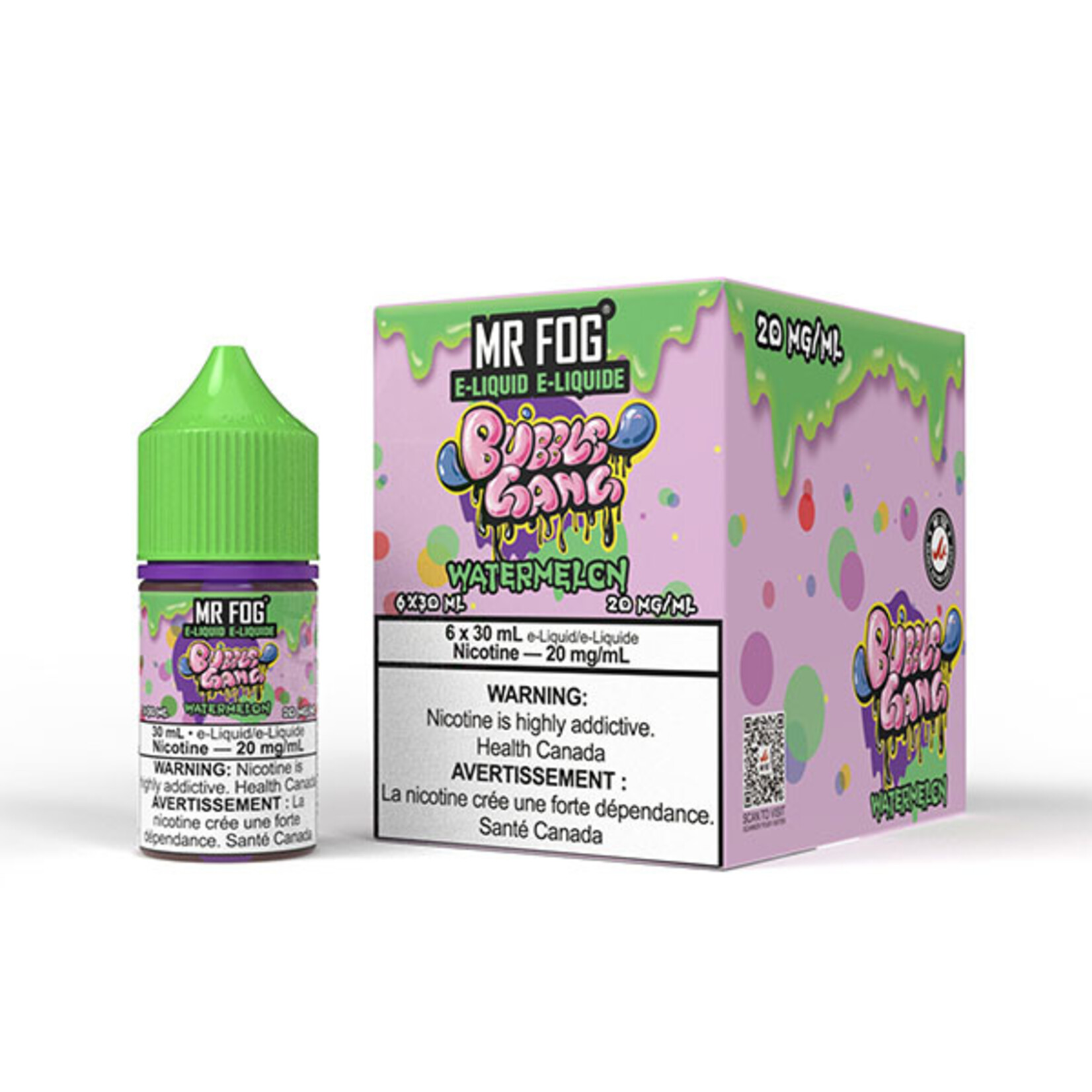 MR FOG MFEBG03 - MR FOG Bubble Gang E-Liquid Watermelon 30ML Salt